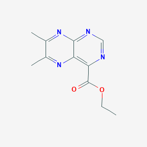 molecular formula C11H12N4O2 B091982 Ethyl 6,7-dimethylpteridine-4-carboxylate CAS No. 16008-50-7