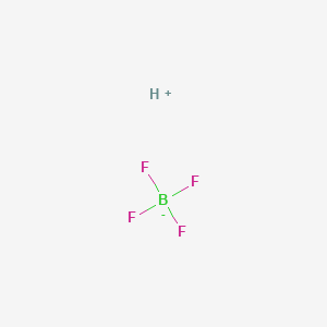 molecular formula HBF4<br>BF4H B091983 Tetrafluoroboric acid CAS No. 16872-11-0