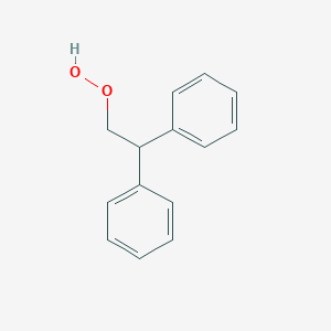 molecular formula C14H14O2 B091991 Diphenylethane hydroperoxide CAS No. 16667-00-8