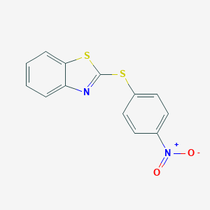 molecular formula C13H8N2O2S2 B091992 2-((4-Nitrophenyl)thio)benzothiazole CAS No. 19387-54-3