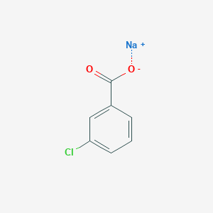 molecular formula C7H4ClNaO2 B091994 Sodium 3-chlorobenzoate CAS No. 17264-88-9