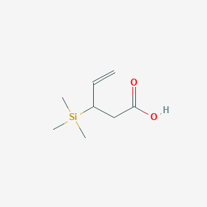 3-(Trimethylsilyl)pent-4-enoic acid