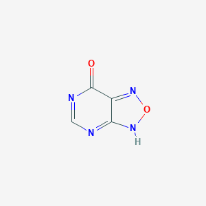molecular formula C4H2N4O2 B092003 [1,2,5]Oxadiazolo[3,4-d]pyrimidin-7(6H)-one (8CI) CAS No. 17376-66-8