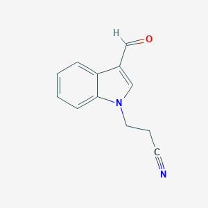 molecular formula C12H10N2O B092014 3-(3-Formyl-1H-indol-1-yl)propanenitrile CAS No. 18109-11-0