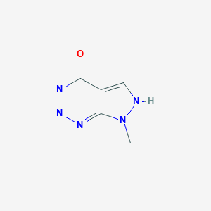 molecular formula C5H5N5O B092036 7-Methyl-7H-pyrazolo[3,4-d]-v-triazin-4-ol CAS No. 18213-76-8