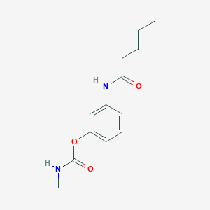 molecular formula C13H18N2O3 B092037 m-Valeramidophenyl methylcarbamate CAS No. 17814-28-7