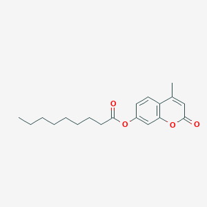 molecular formula C19H24O4 B092049 4-Methyl-2-oxo-2H-1-benzopyran-7-yl nonan-1-oate CAS No. 18319-93-2