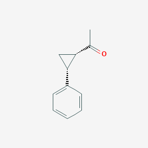 molecular formula C11H12O B092050 1-[(1S,2R)-2-phenylcyclopropyl]ethanone CAS No. 17597-82-9