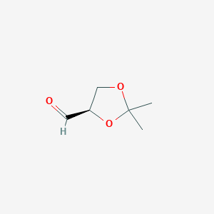 molecular formula C6H10O3 B092053 (R)-2,2-dimethyl-1,3-dioxolane-4-carbaldehyde CAS No. 15186-48-8