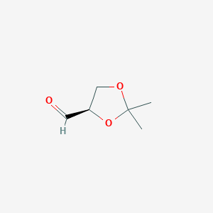 molecular formula C6H10O3 B092053 (R)-(+)-2,2-Dimethyl-1,3-dioxolane-4-carboxaldehyde CAS No. 15186-48-8