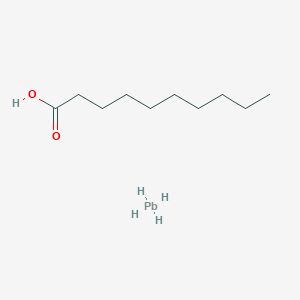 molecular formula C20H38O4Pb B092058 Lead(2+) decanoate CAS No. 15773-52-1