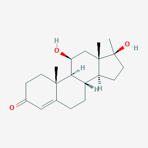 molecular formula C20H30O3 B092061 Testosterone, 11beta-hydroxy-17-methyl- CAS No. 1043-10-3