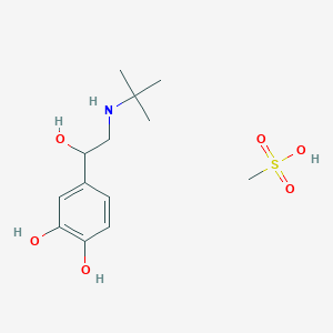 molecular formula C13H23NO6S B092063 Colterol mesylate CAS No. 17605-73-1
