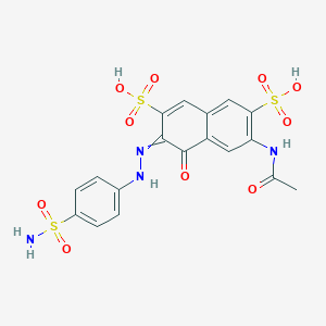 molecular formula C18H16N4O10S3 B092069 Azosulfamide CAS No. 132-38-7