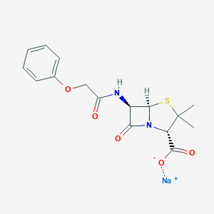 molecular formula C16H17N2O5S.Na B092070 Phenoxymethylpenicillin sodium CAS No. 1098-87-9
