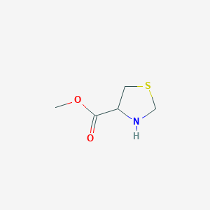 molecular formula C5H9NO2S B092080 Methyl thiazolidine-4-carboxylate CAS No. 60667-24-5