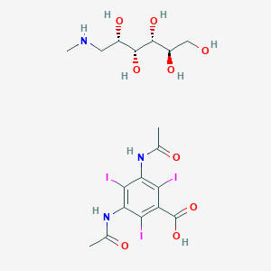 molecular formula C18H26I3N3O9 B092086 Meglumine Diatrizoate CAS No. 131-49-7