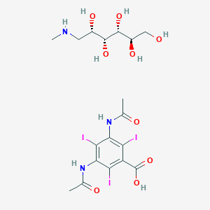 molecular formula C18H26I3N3O9 B092086 Diatrizoate meglumine CAS No. 131-49-7