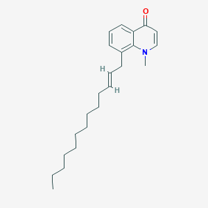 molecular formula C23H33NO B092090 Evocarpine CAS No. 15266-38-3