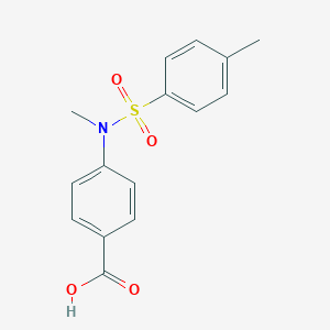 molecular formula C15H15NO4S B092091 4-{Methyl[(4-methylphenyl)sulfonyl]amino}benzoic acid CAS No. 16879-68-8