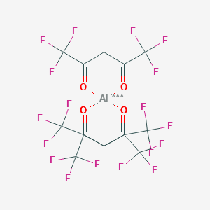 molecular formula C15H3AlF18O6 B092093 aluminum;(Z)-1,1,1,5,5,5-hexafluoro-4-oxopent-2-en-2-olate CAS No. 15306-18-0