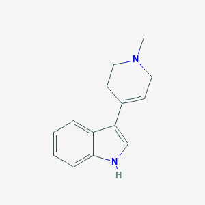 molecular formula C14H16N2 B092100 3-(1-methyl-1,2,3,6-tetrahydropyridin-4-yl)-1H-indole CAS No. 17403-03-1