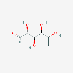 molecular formula C6H12O5 B092104 (2S,3R,4S,5R)-2,3,4,5-Tetrahydroxyhexanal CAS No. 18546-05-9