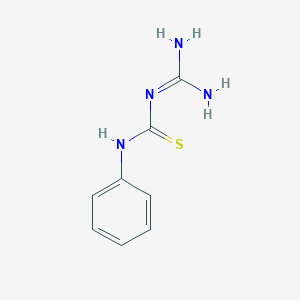molecular formula C8H10N4S B092105 1-Phenyl-3-guanylthiourea CAS No. 15989-47-6