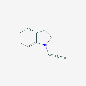 molecular formula C11H9N B092109 1H-INDOLE,1-(1,2-PROPADIENYL)- CAS No. 18998-55-5