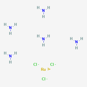 molecular formula ClH10N5Ru-5 B092118 Pentaamminechlororuthenium dichloride CAS No. 18532-87-1