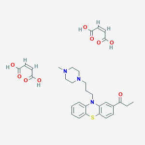 molecular formula C27H33N3O5S B009212 1-(10-(3-(4-Methyl-1-piperazinyl)propyl)phenothiazin-2-yl)-1-propanone dimaleate CAS No. 108670-13-9