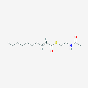 molecular formula C14H25NO2S B092127 S-(2-acetamidoethyl) (E)-dec-2-enethioate CAS No. 15493-41-1