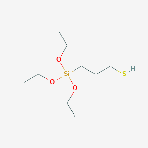 molecular formula C10H24O3SSi B092134 2-Methyl-3-(triethoxysilyl)propanethiol CAS No. 17980-28-8