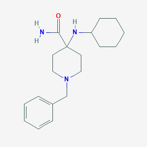 B092137 1-Benzyl-4-(cyclohexylamino)piperidine-4-carboxamide CAS No. 1042-35-9