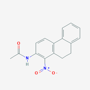 molecular formula C16H14N2O3 B092143 N-(1-nitro-9,10-dihydrophenanthren-2-yl)acetamide CAS No. 18264-80-7