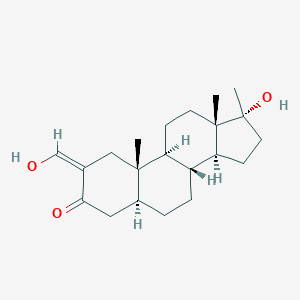 molecular formula C21H32O3 B092145 (2Z,5S,8R,9S,10S,13S,14S,17R)-17-Hydroxy-2-(hydroxymethylidene)-10,13,17-trimethyl-1,4,5,6,7,8,9,11,12,14,15,16-dodecahydrocyclopenta[a]phenanthren-3-one CAS No. 18045-52-8