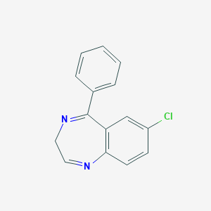 molecular formula C15H11ClN2 B092147 3H-1,4-Benzodiazepine, 7-chloro-5-phenyl- CAS No. 16398-00-8
