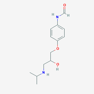 molecular formula C13H20N2O3 B092150 Formanilide, 4'-[2-hydroxy-3-(isopropylamino)propoxy]- CAS No. 19314-98-8