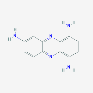 molecular formula C12H11N5 B092172 1,4,7-Phenazinetriamine CAS No. 18868-63-8