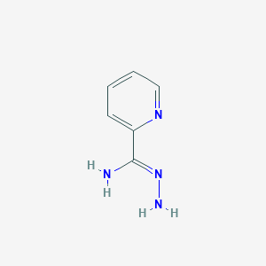 molecular formula C6H8N4 B092192 2-Pyridinecarboximidic acid, hydrazide CAS No. 1005-02-3