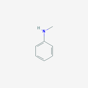 molecular formula C7H9N<br>C6H5NH(CH3)<br>C7H9N B092194 N-methylaniline CAS No. 100-61-8