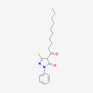 molecular formula C20H28N2O2 B092197 4-Decanoyl-5-methyl-2-phenyl-2,4-dihydro-3H-pyrazol-3-one CAS No. 18199-28-5