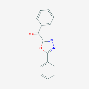 molecular formula C15H10N2O2 B009220 Phenyl-(5-phenyl-1,3,4-oxadiazol-2-yl)methanone CAS No. 19836-23-8