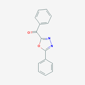 molecular formula C15H10N2O2 B009220 2-Benzoyl-5-phenyl-1,3,4-oxadiazole CAS No. 19836-23-8