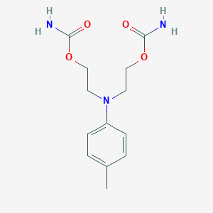 molecular formula C13H19N3O4 B092201 ETHANOL, 2,2'-(p-TOLYLIMINO)DI-, DICARBAMATE (ester) CAS No. 19351-38-3