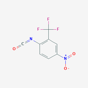 molecular formula C8H3F3N2O3 B092213 4-Nitro-2-(trifluoromethyl)phenyl isocyanate CAS No. 16588-73-1
