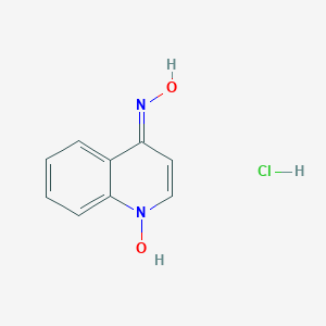 molecular formula C9H9ClN2O2 B092220 4-Hydroxyaminoquinoline 1-oxide hydrochloride CAS No. 1010-61-3