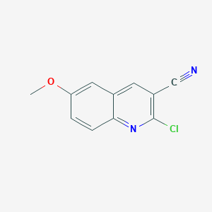 molecular formula C11H7ClN2O B009224 2-Chloro-6-methoxyquinoline-3-carbonitrile CAS No. 101617-91-8