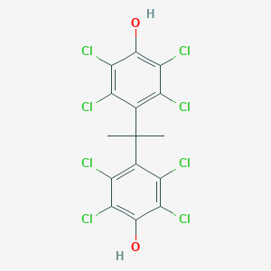 molecular formula C15H8Cl8O2 B092246 Phenol, 4,4'-(1-methylethylidene)bis[2,3,5,6-tetrachloro- CAS No. 16669-42-4