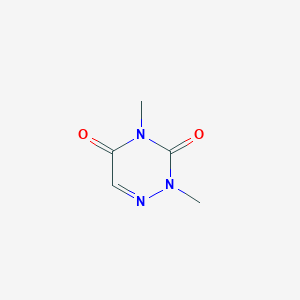 molecular formula C5H7N3O2 B092249 2,4-Dimethyl-1,2,4-triazine-3,5-dione CAS No. 15677-10-8